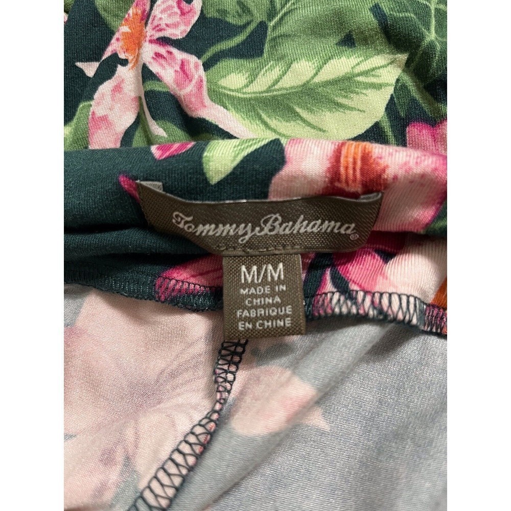 Tommy Bahama Skirt size Medium Hawaiian Tropical Floral Print Stretch Maxi LONG! - Picture 4 of 12